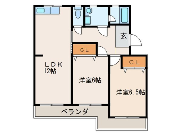 マンション布友の物件間取画像